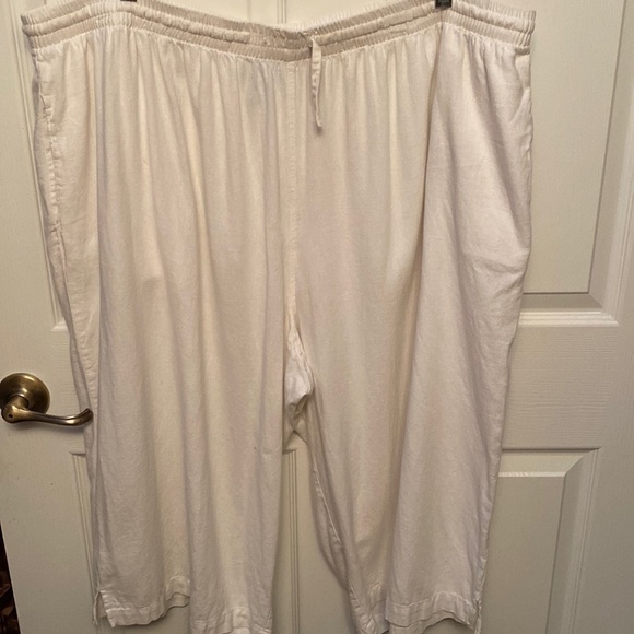 O womens Only Necessities casual solid white plus size capris 30WP - Picture 1 of 3